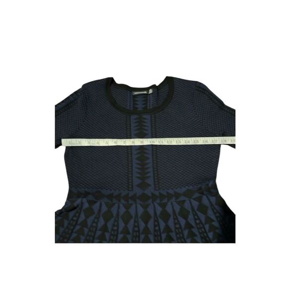 NINA LEONARD Fit and Flare Knit Geometric sweater  dress size XL - Picture 5 of 9